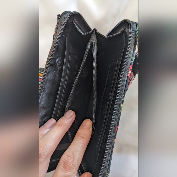 NWOT Vera Bradley Iconic RFID Combo Wristlet in Vines Floral - Picture 7 of 8